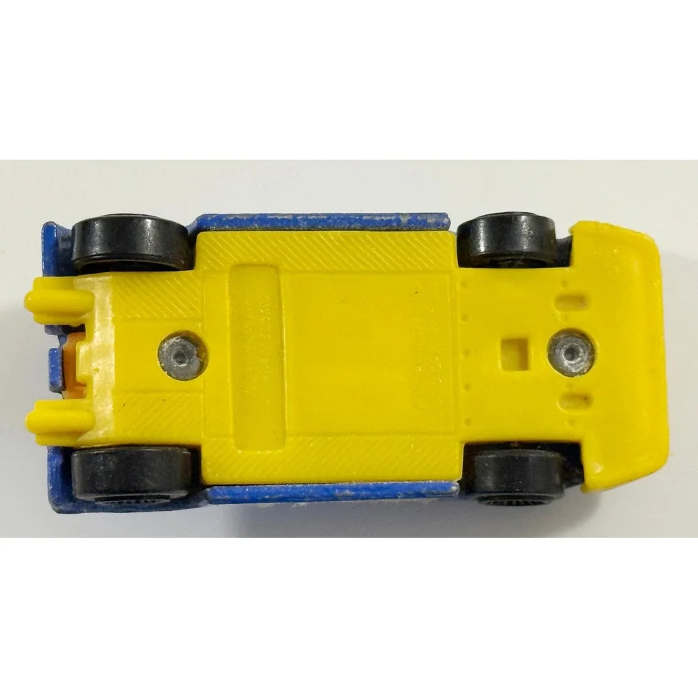 Matchbox Group C Racer Kids Toy Car Blue Yellow 1984 Vintage Diecast